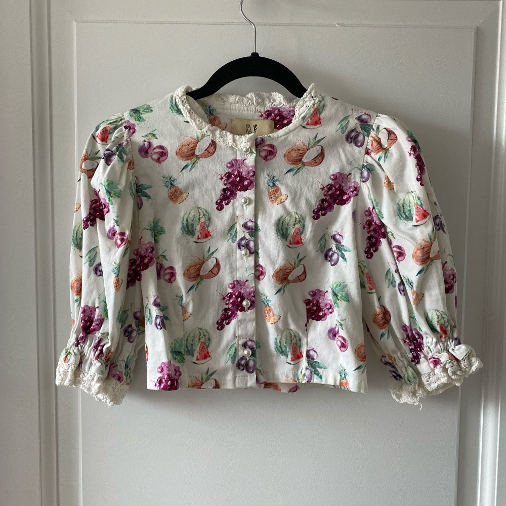 Fashion Brand Company 3/4 sleeve fruit top